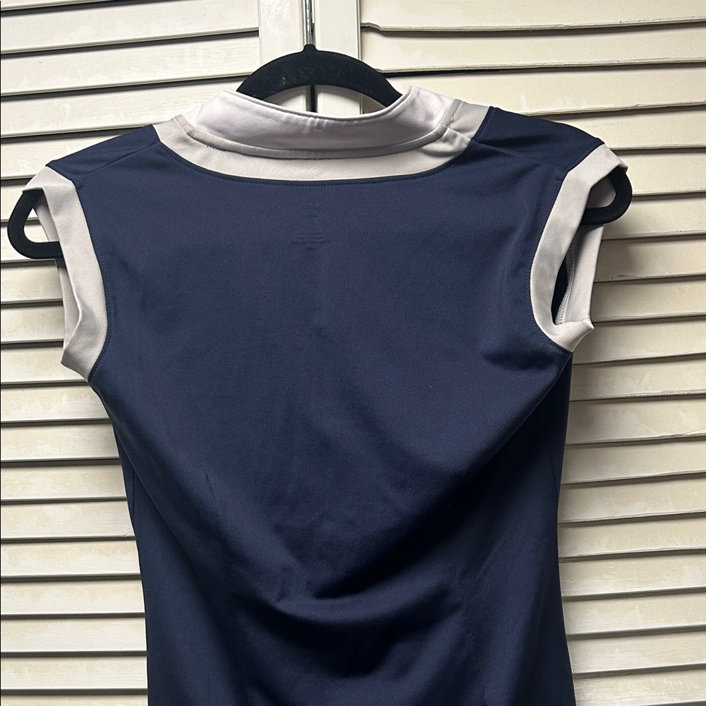 Navy and White Striped Athletic Top - Picture 5 of 6